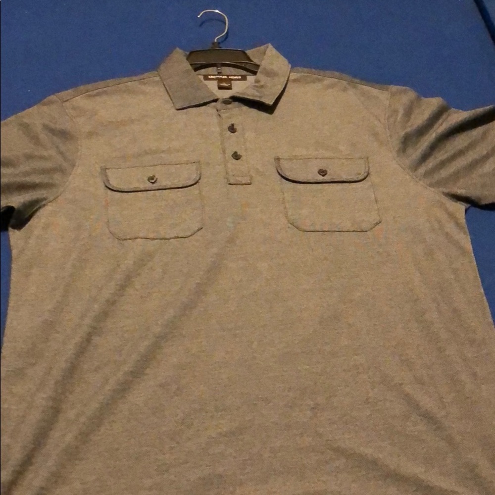 New never worn MK men’s heather black polo shirt